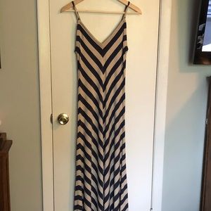 Matty M chevron maxi dress